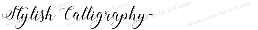 Stylish Calligraphy字体转换